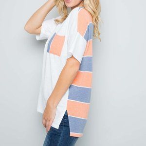 Color Block Short Sleeve T-Shirt
